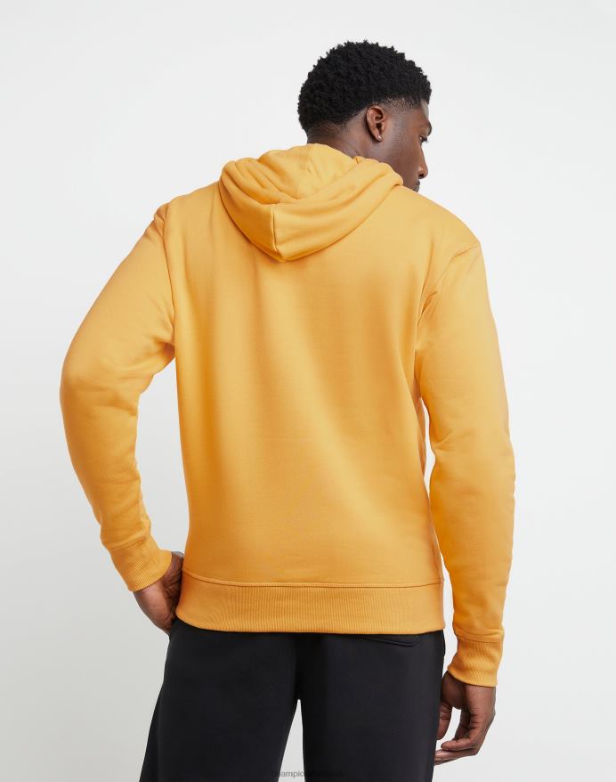 Champion klassisk fleece hættetrøje broderet c script logo V6J66143 kongeligt guld
