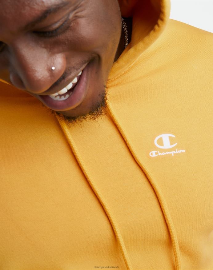Champion klassisk fleece hættetrøje broderet c script logo V6J66143 kongeligt guld