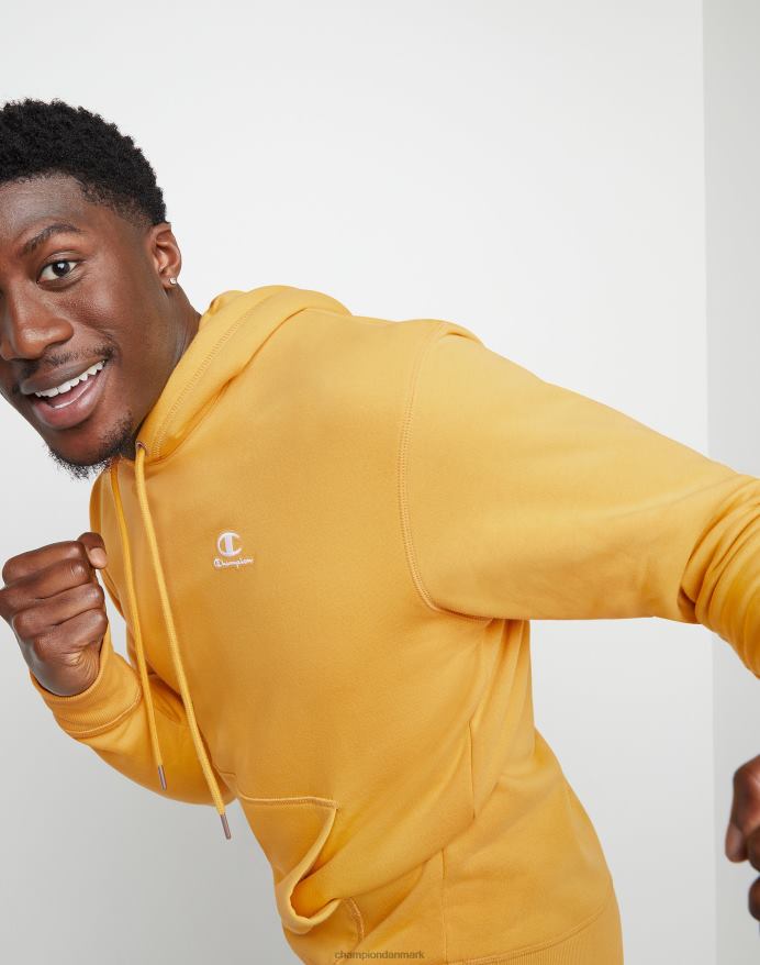 Champion klassisk fleece hættetrøje broderet c script logo V6J66143 kongeligt guld