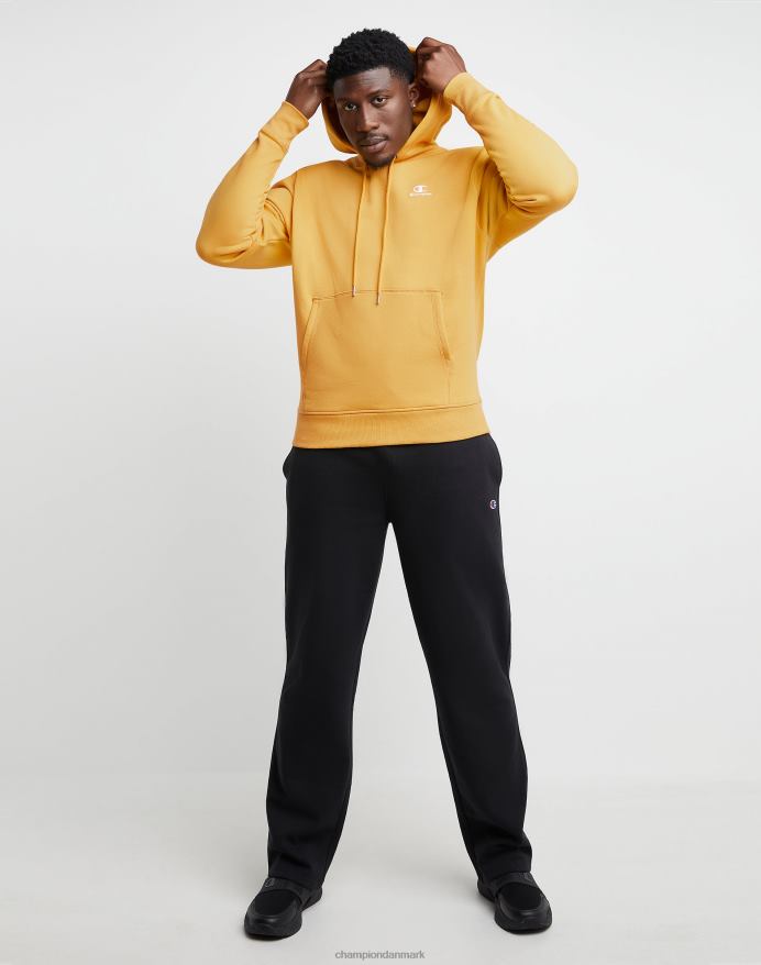 Champion klassisk fleece hættetrøje broderet c script logo V6J66143 kongeligt guld