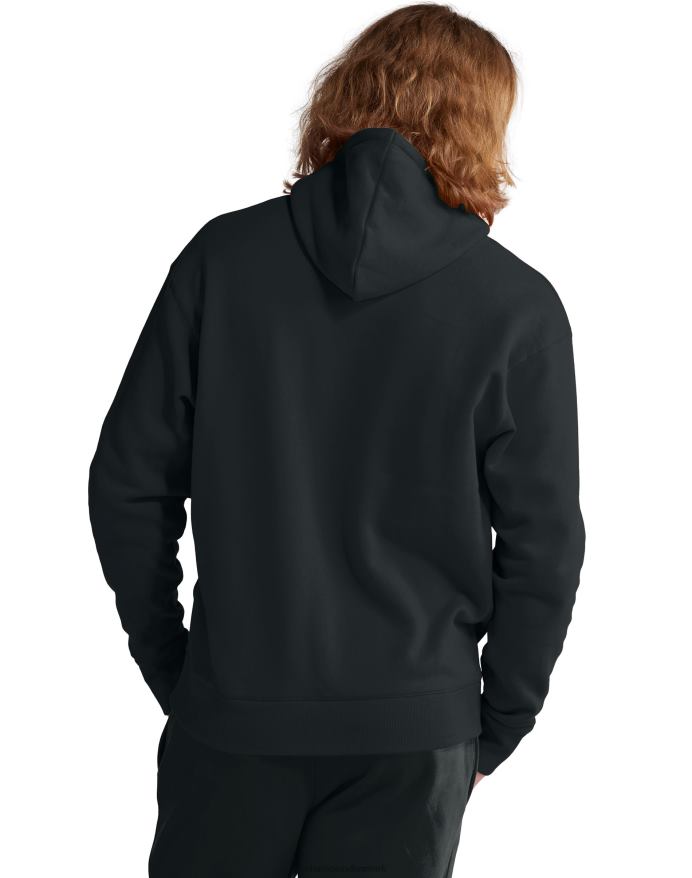 Champion klassisk fleece hættetrøje broderet c script logo V6J66144 sort