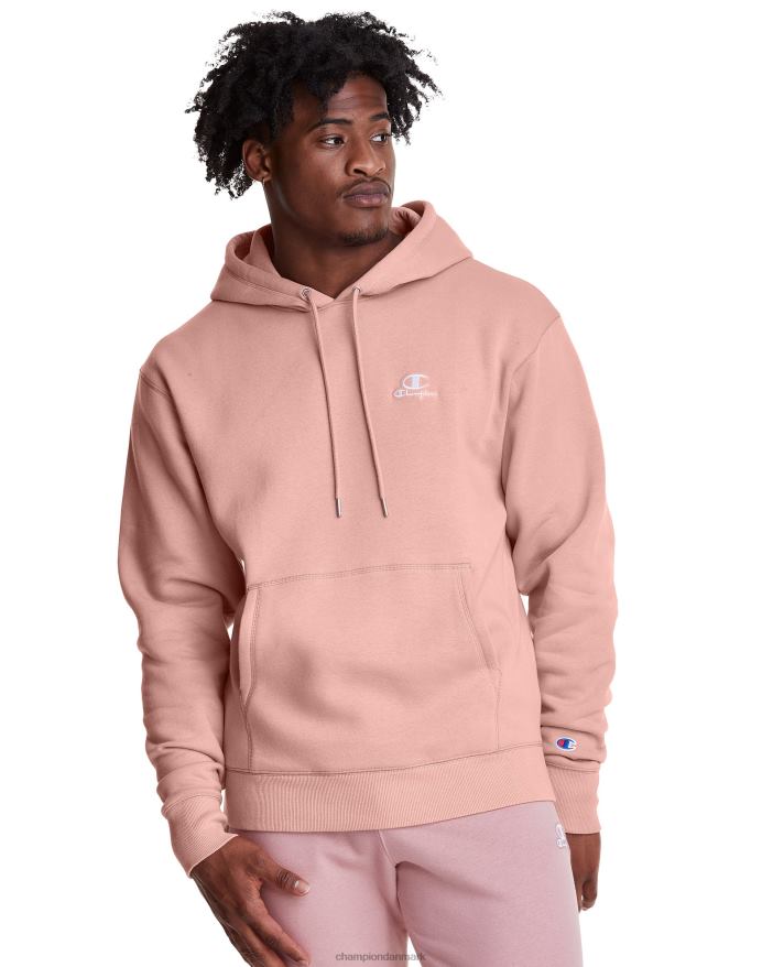 Champion klassisk fleece hættetrøje broderet c script logo V6J66147 primer pink