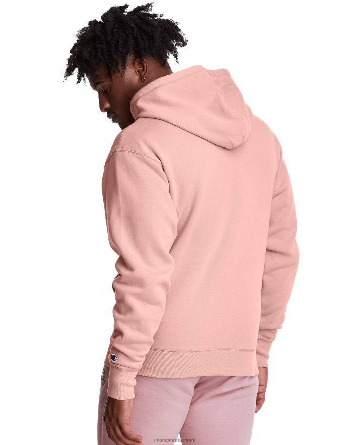 Champion klassisk fleece hættetrøje broderet c script logo V6J66147 primer pink