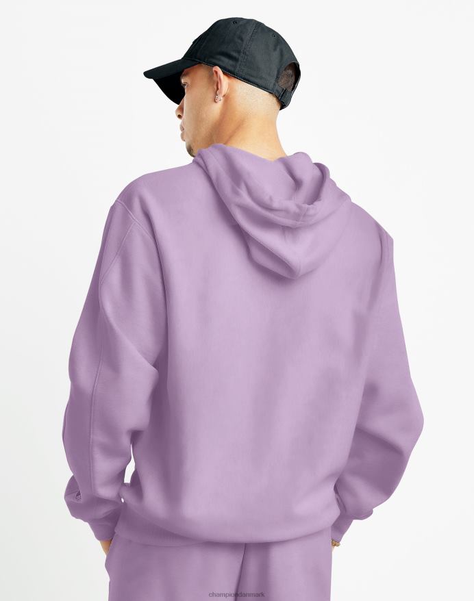 Champion omvendt vævet fransk frotté hættetrøje script logo V6J6639 bleg iris lilla