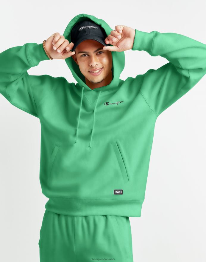 Champion omvendt vævet fransk frotté hættetrøje script logo V6J6640 glad forårsgrøn