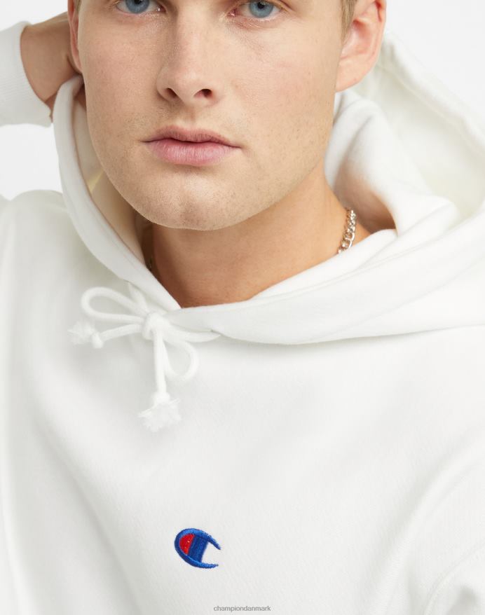 Champion omvendt vævet hættetrøje c-logo V6J6611 hvid