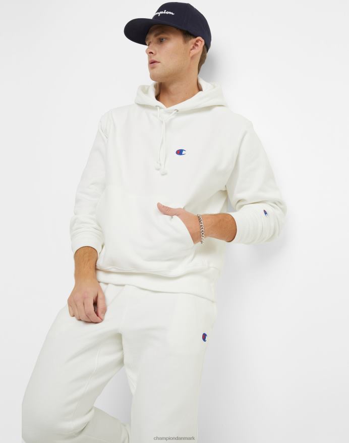 Champion omvendt vævet hættetrøje c-logo V6J6611 hvid