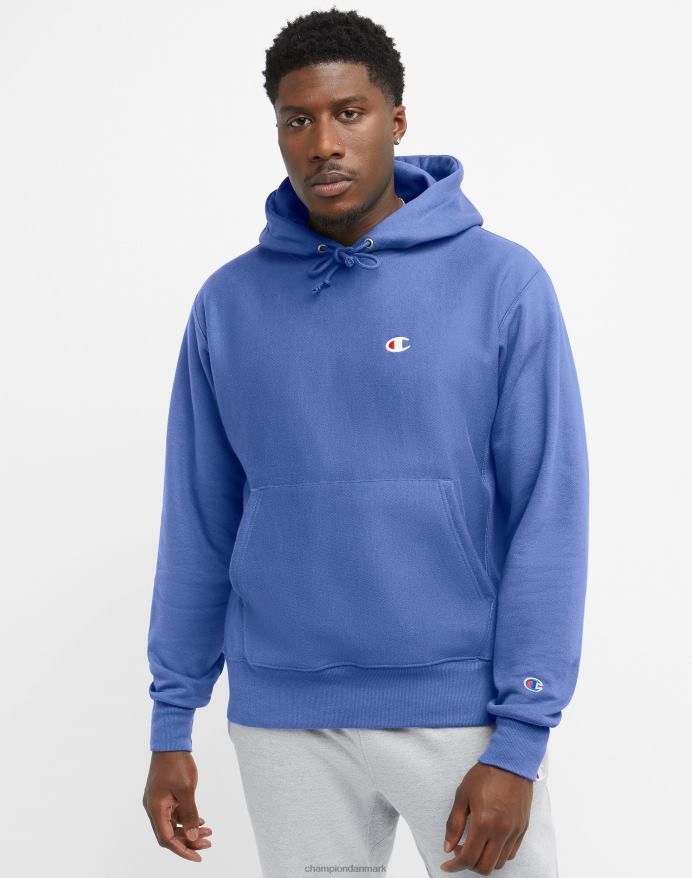 Champion omvendt vævet hættetrøje c-logo V6J6612 dyb forte blå