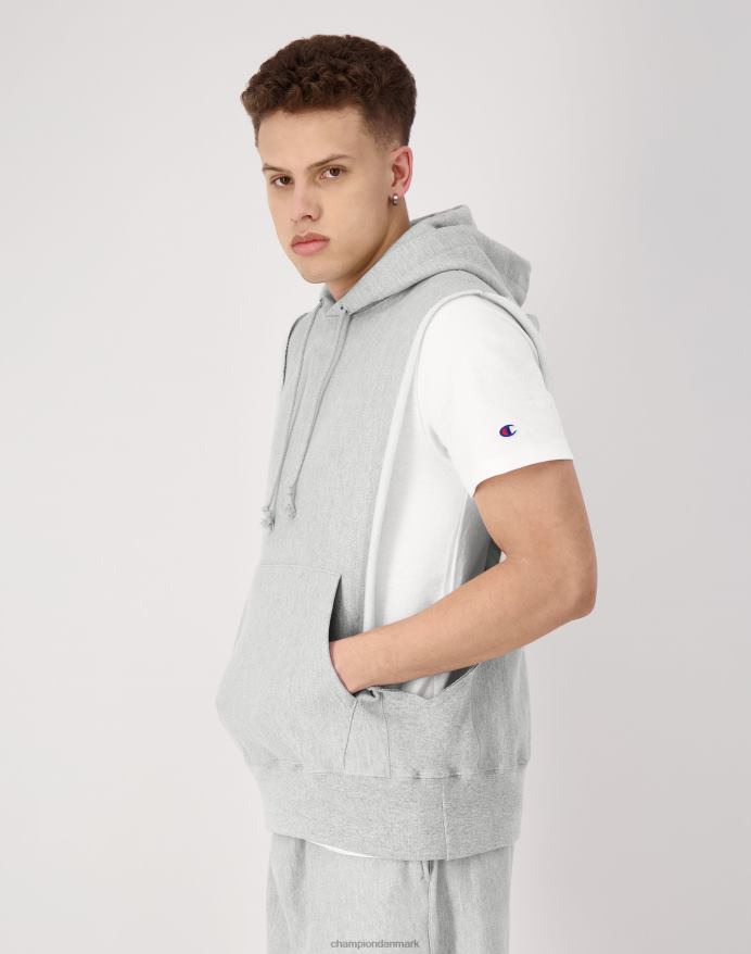 Champion omvendt vævet muskel hættetrøje c-logo V6J661 oxford grå