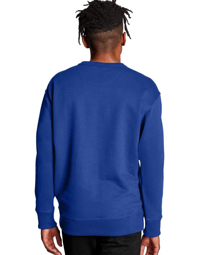 Champion powerblend fleece crew c logo V6J6655 surfe på nettet