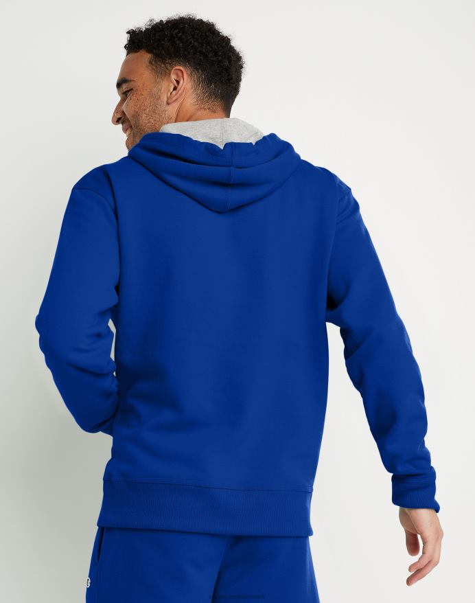 Champion powerblend fleece hættetrøje script logo V6J6665 surfe på nettet