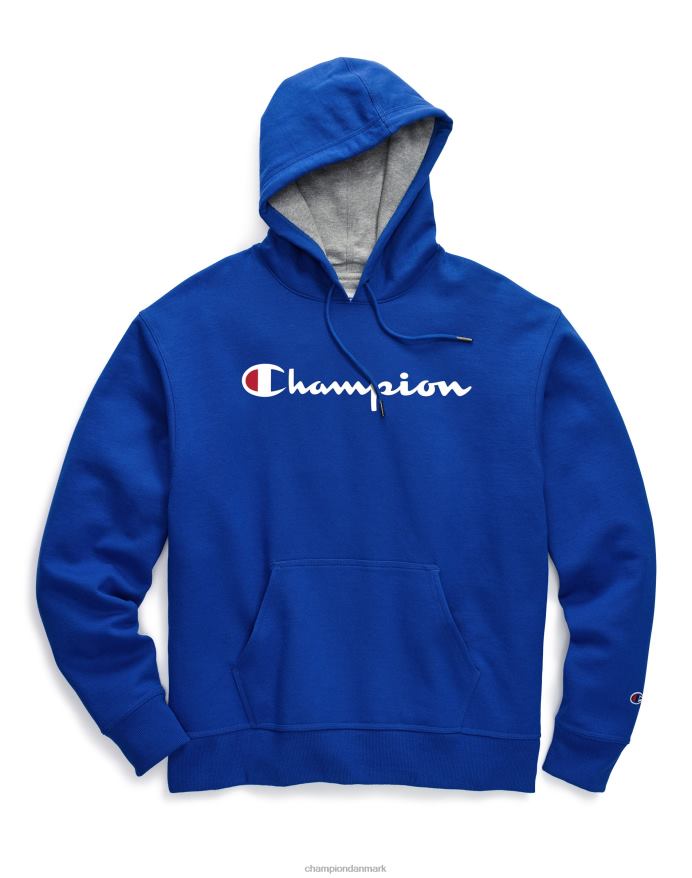Champion powerblend fleece hættetrøje script logo V6J6665 surfe på nettet