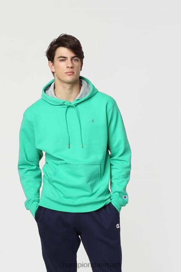 Champion powerblend hættetrøje c logo V6J6666 oxford grå