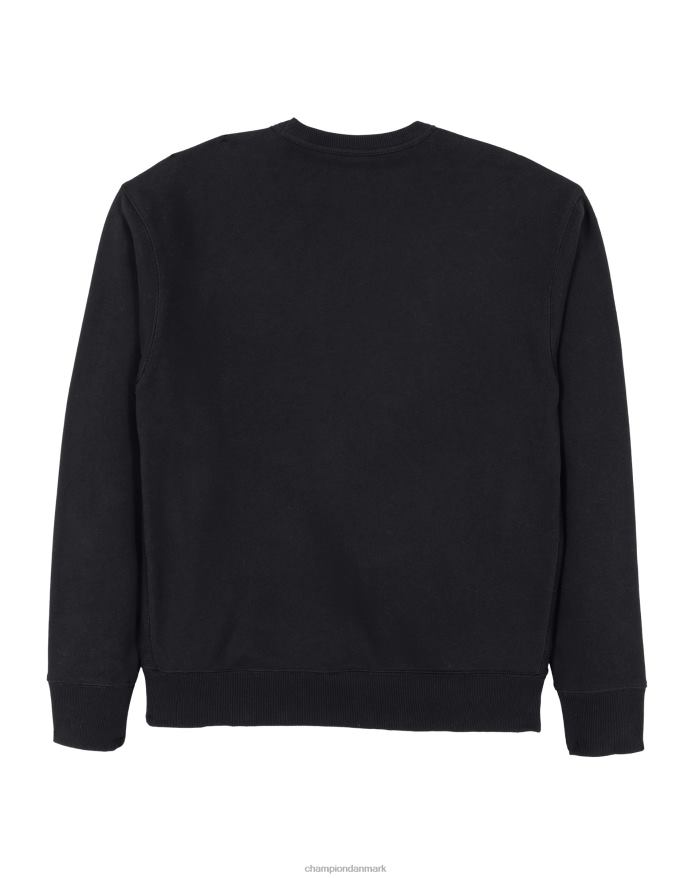 Champion premium vævet grafisk besætning højre bryst c-logo V6J6637 sort
