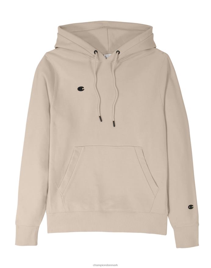 Champion premium vævet hættetrøje c-logo på højre bryst V6J6634 frisk solbrun