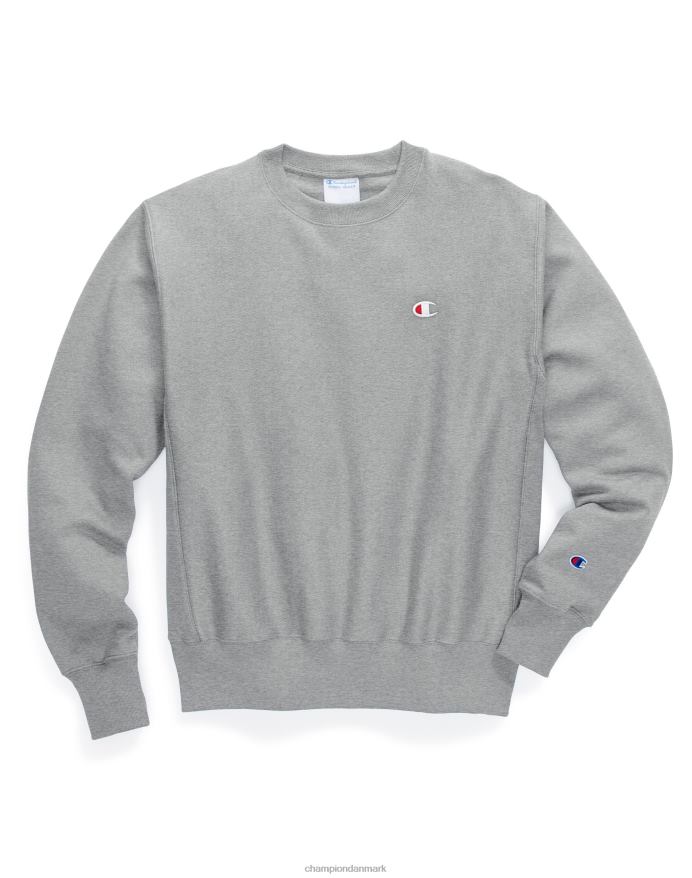 Champion reverse weave crew c logo patch V6J6620 oxford grå