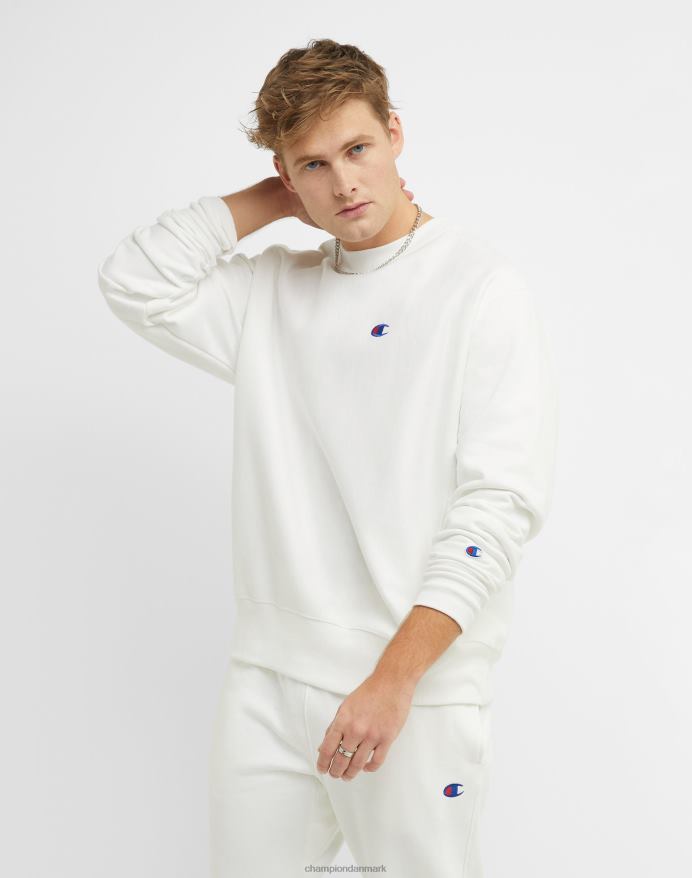 Champion reverse weave crew c logo patch V6J6626 hvid
