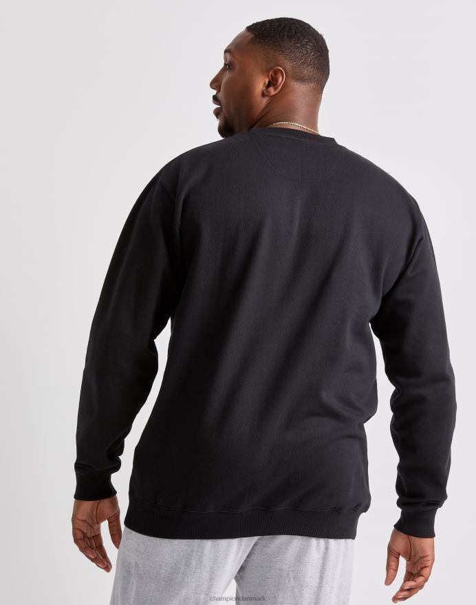 Champion stort og højt powerblend crew c-logo V6J6693 sort
