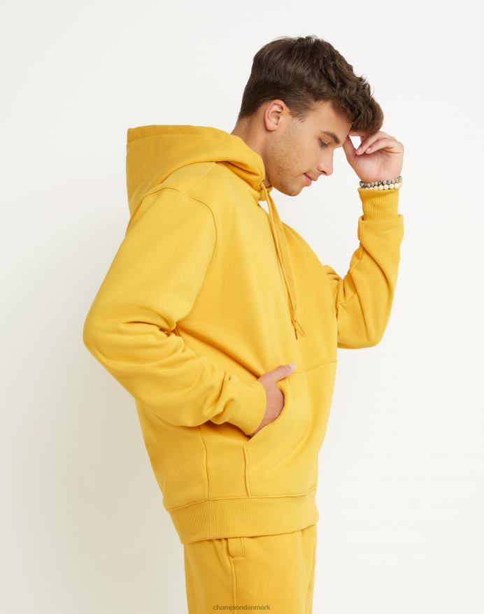 original champion super fleece hætte broderet c logo V6J66115 kongeligt guld