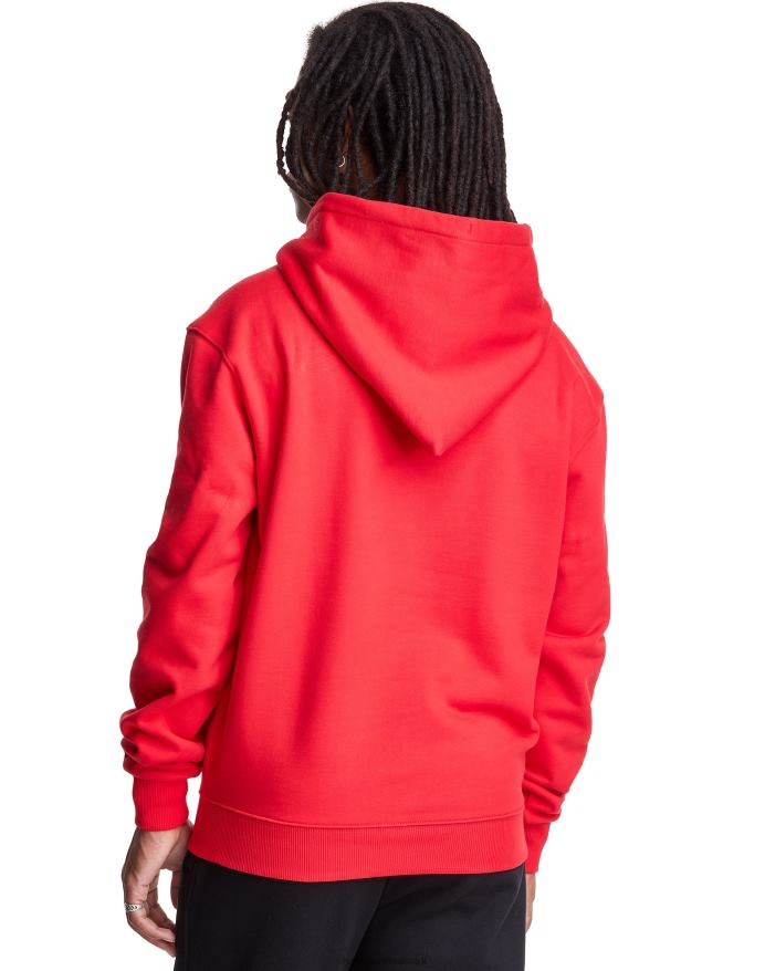 original champion super fleece hætte broderet c logo V6J66119 rød