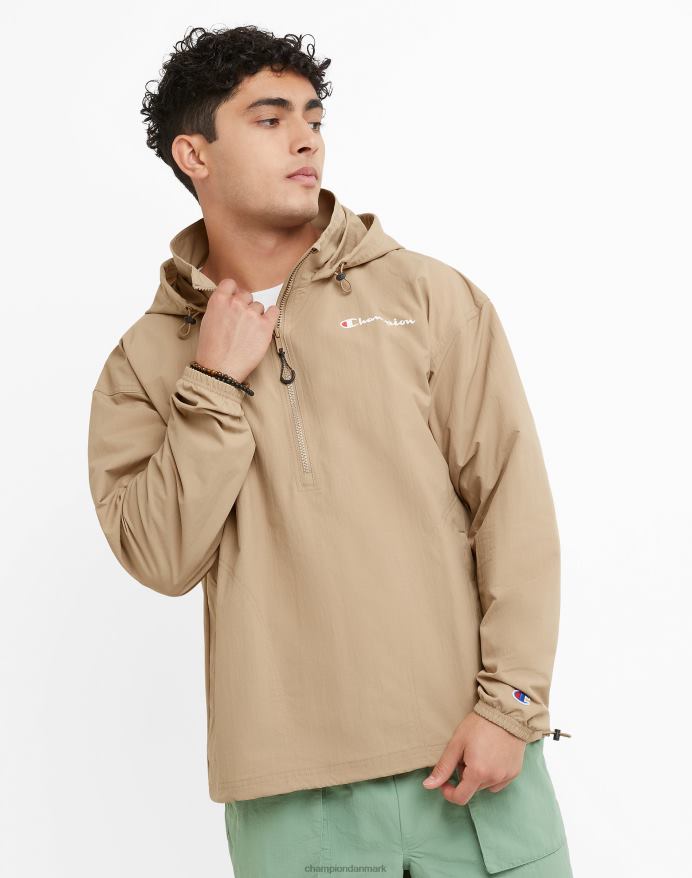Champion ripstop anorak jakke script V6J66177 land valnød