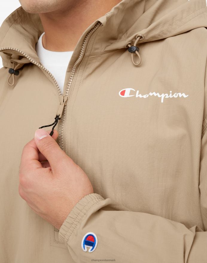 Champion ripstop anorak jakke script V6J66177 land valnød