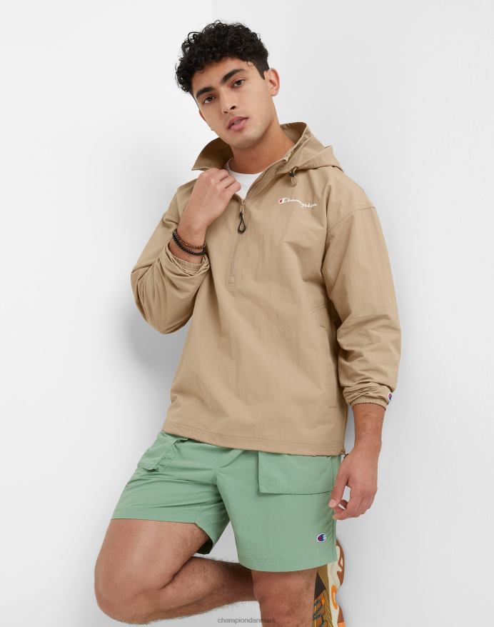 Champion ripstop anorak jakke script V6J66177 land valnød