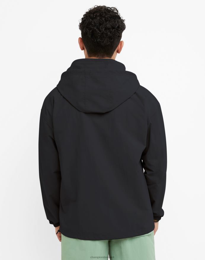 Champion ripstop anorak jakke script V6J66178 sort