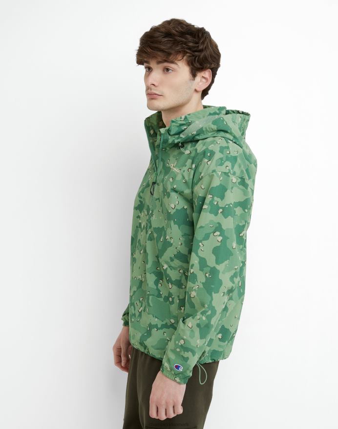Champion ripstop anorakjakke script camo V6J66172 cc camo alt om oliven