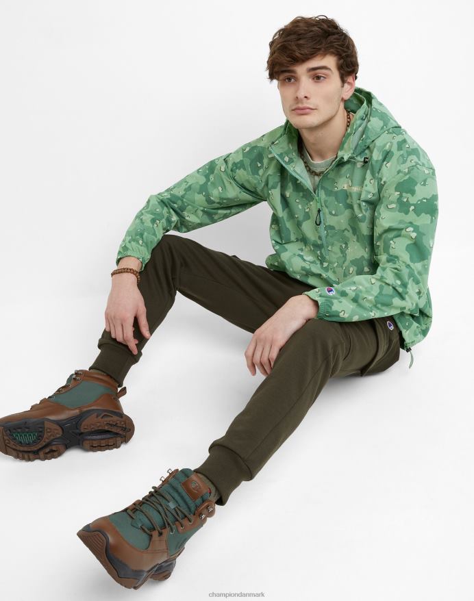 Champion ripstop anorakjakke script camo V6J66172 cc camo alt om oliven