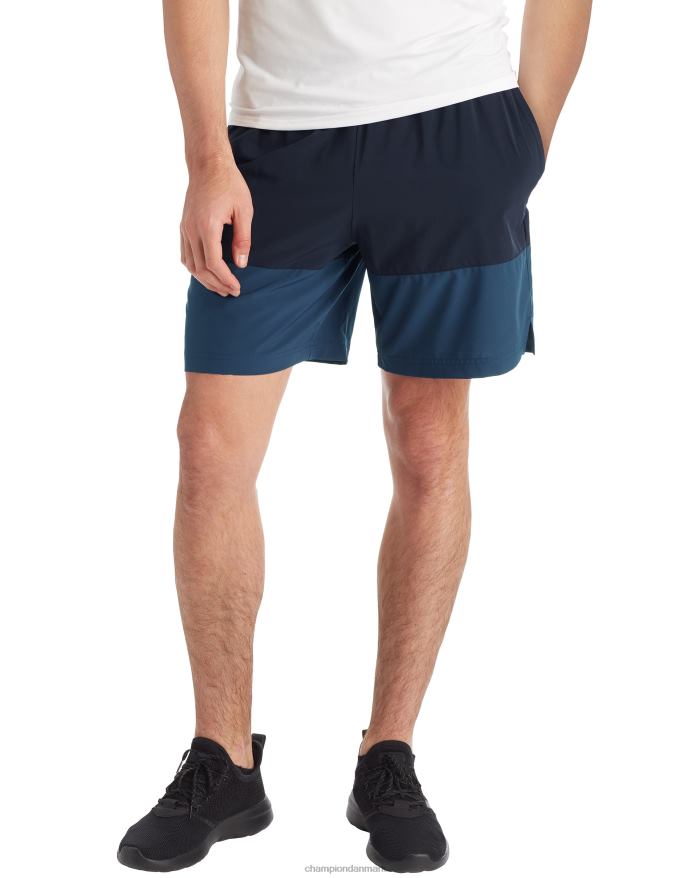 Champion c9 colorblock shorts 7 V6J66786 marineblå/cruising blå