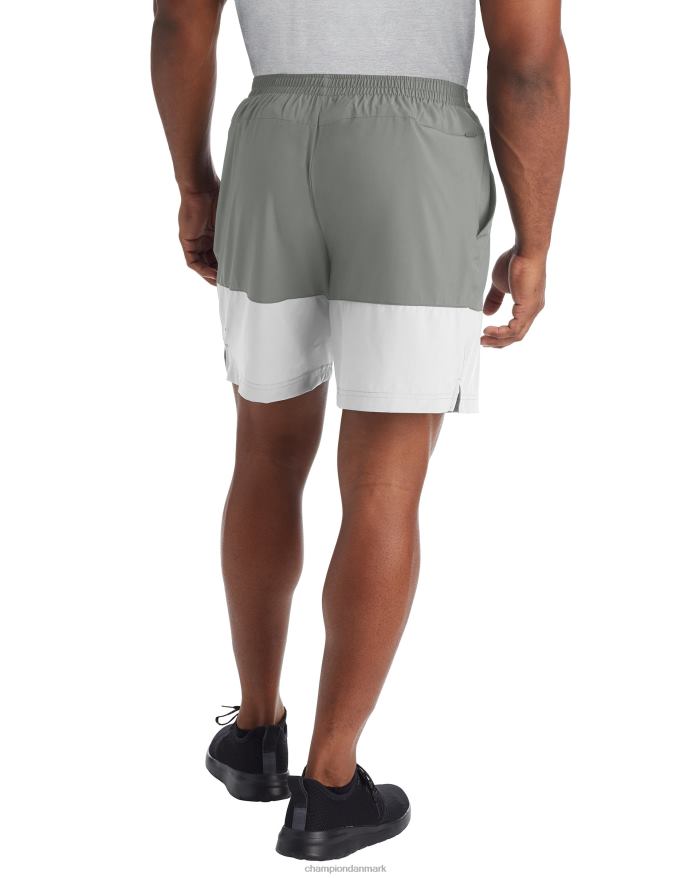 Champion c9 colorblock shorts 7 V6J66787 komfort grå/ægte hvid