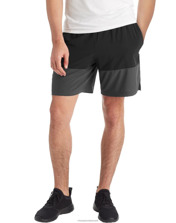 Champion c9 colorblock shorts 7 V6J66788 ibenholt/jernbanegrå