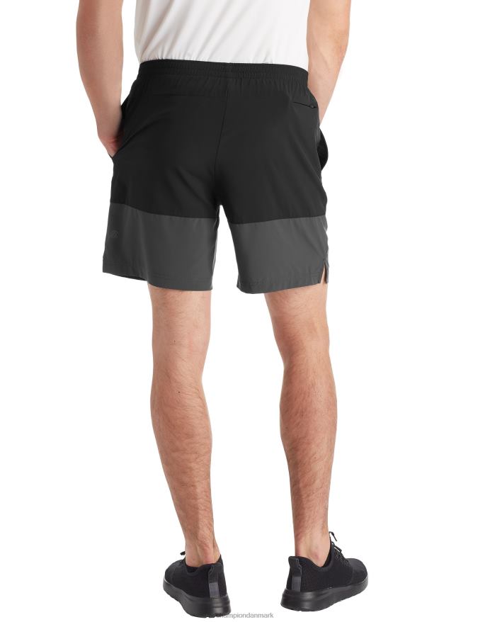 Champion c9 colorblock shorts 7 V6J66788 ibenholt/jernbanegrå