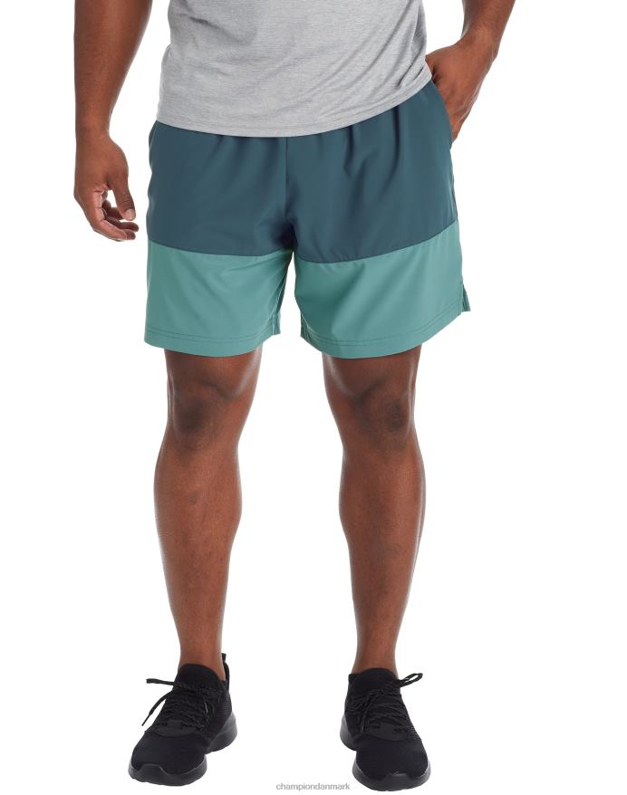 Champion c9 colorblock shorts 7 V6J66789 enebærblå/aqua tonic