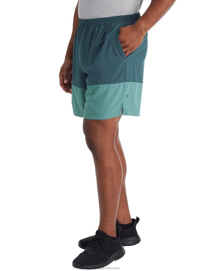Champion c9 colorblock shorts 7 V6J66789 enebærblå/aqua tonic