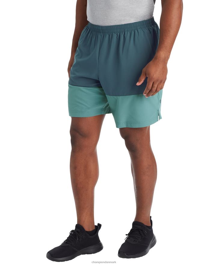 Champion c9 colorblock shorts 7 V6J66789 enebærblå/aqua tonic