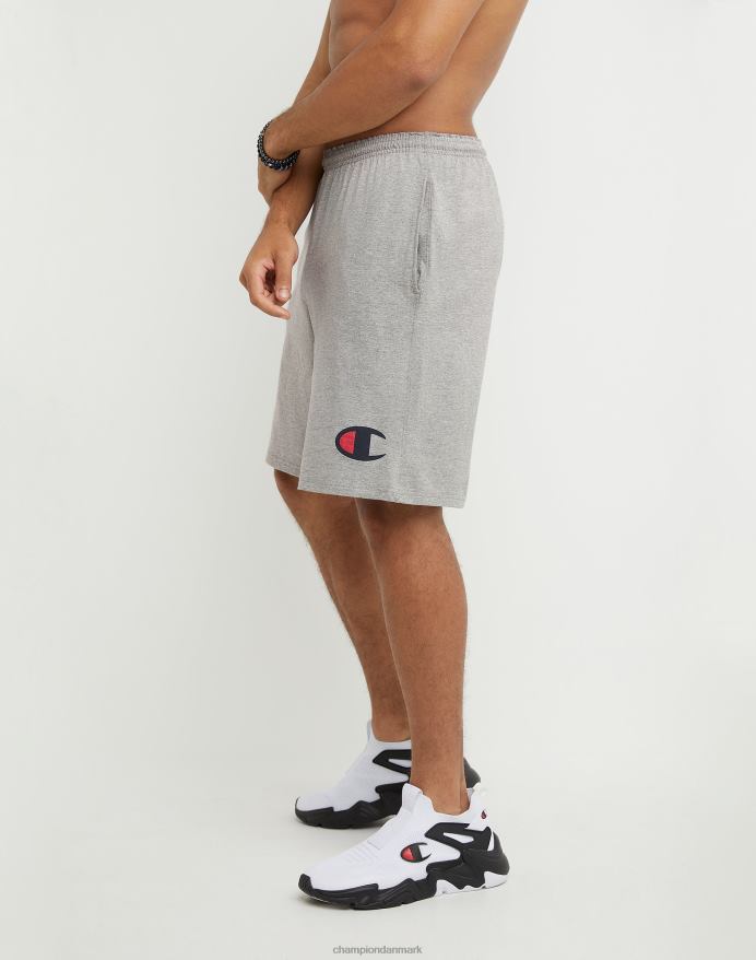 Champion hverdags bomuldshorts grafik 9 V6J66468 oxford grå