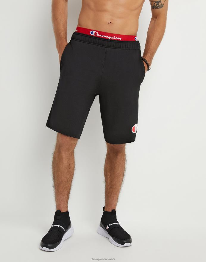 Champion hverdags bomuldshorts grafik 9 V6J66469 sort