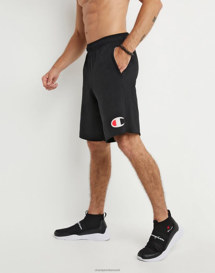 Champion hverdags bomuldshorts grafik 9 V6J66469 sort