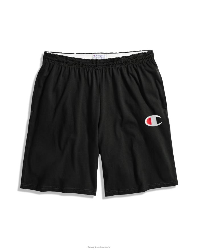Champion hverdags bomuldshorts grafik 9 V6J66469 sort