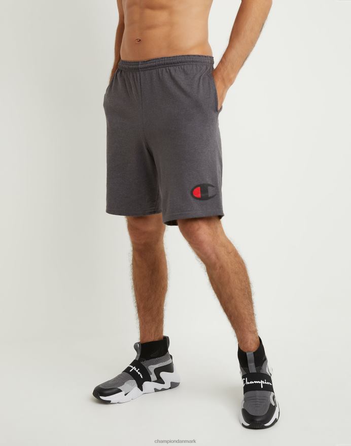 Champion hverdags bomuldshorts grafik 9 V6J66470 granitlyng