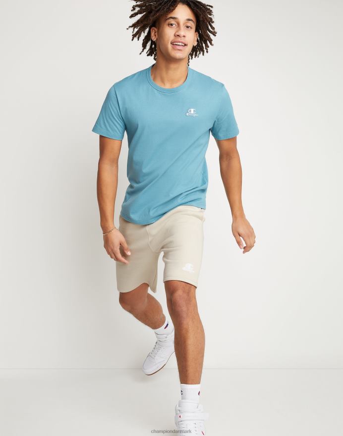 Champion klassiske fleeceshorts broderet c & script logo 8 V6J66472 småsten