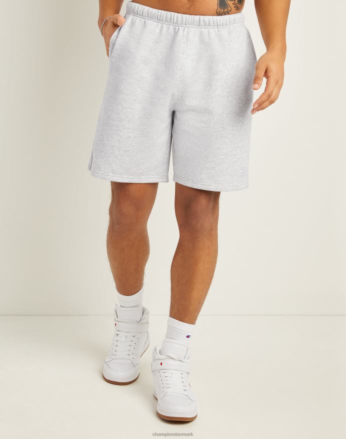 Champion klassiske fleeceshorts broderet c & script logo 8 V6J66473 bleget stencremelyng