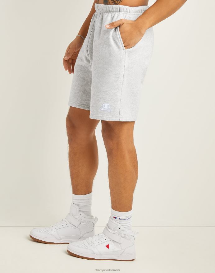 Champion klassiske fleeceshorts broderet c & script logo 8 V6J66473 bleget stencremelyng