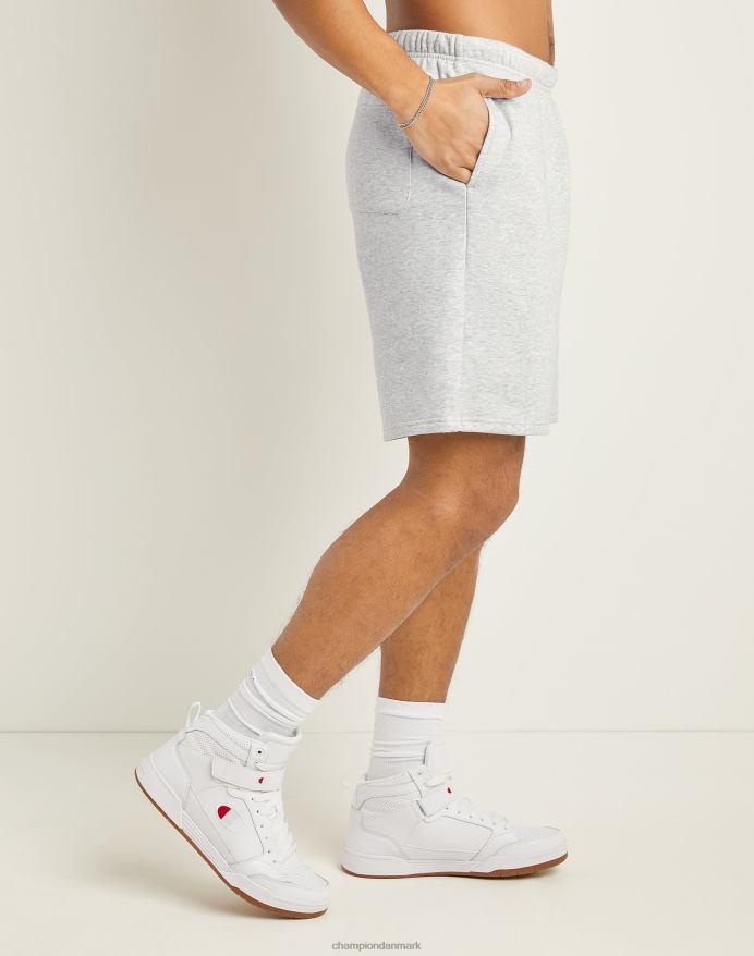 Champion klassiske fleeceshorts broderet c & script logo 8 V6J66473 bleget stencremelyng