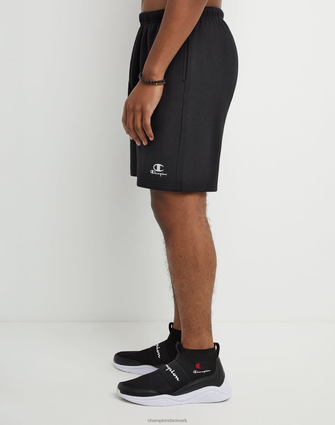 Champion klassiske fleeceshorts broderet c & script logo 8 V6J66474 sort