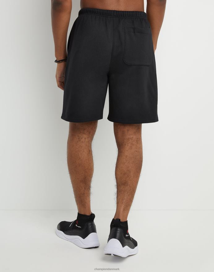 Champion klassiske fleeceshorts broderet c & script logo 8 V6J66474 sort