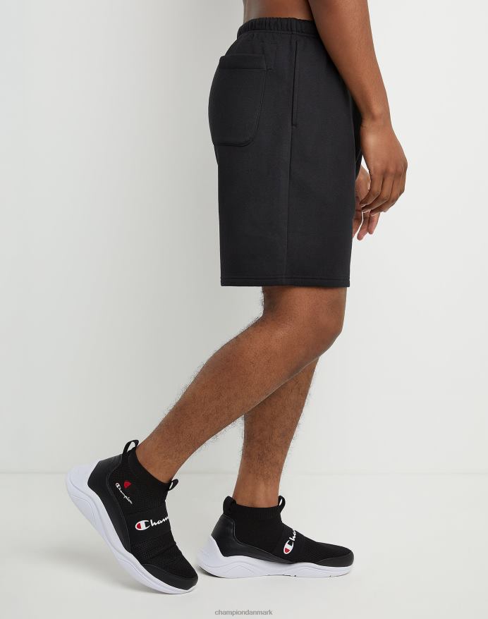 Champion klassiske fleeceshorts broderet c & script logo 8 V6J66474 sort
