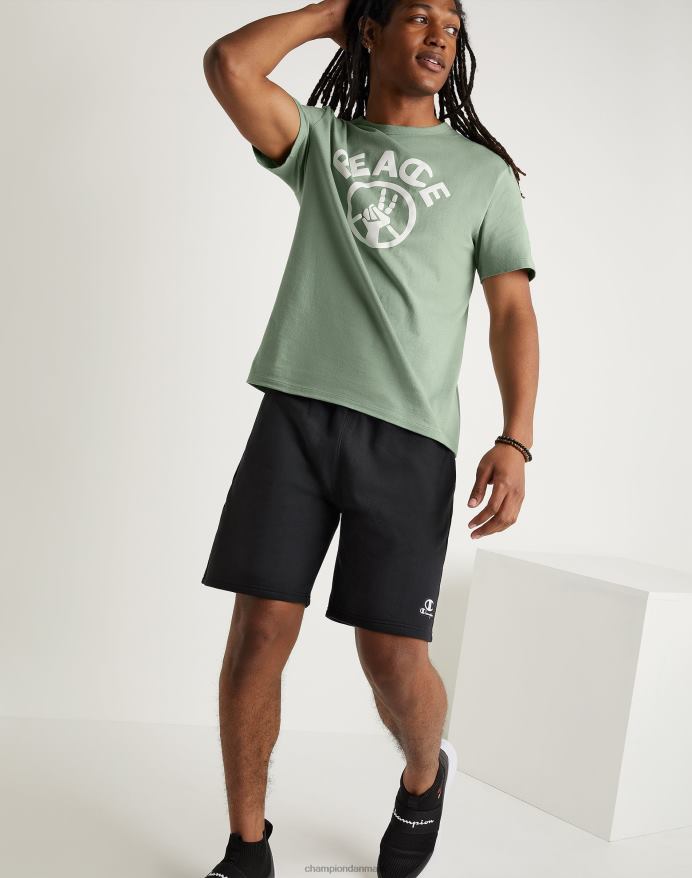 Champion klassiske fleeceshorts broderet c & script logo 8 V6J66474 sort